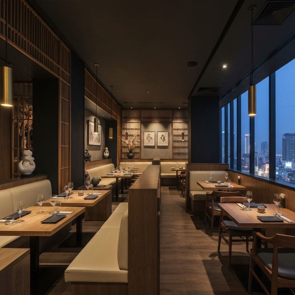 Intérieur du restaurant Hanami